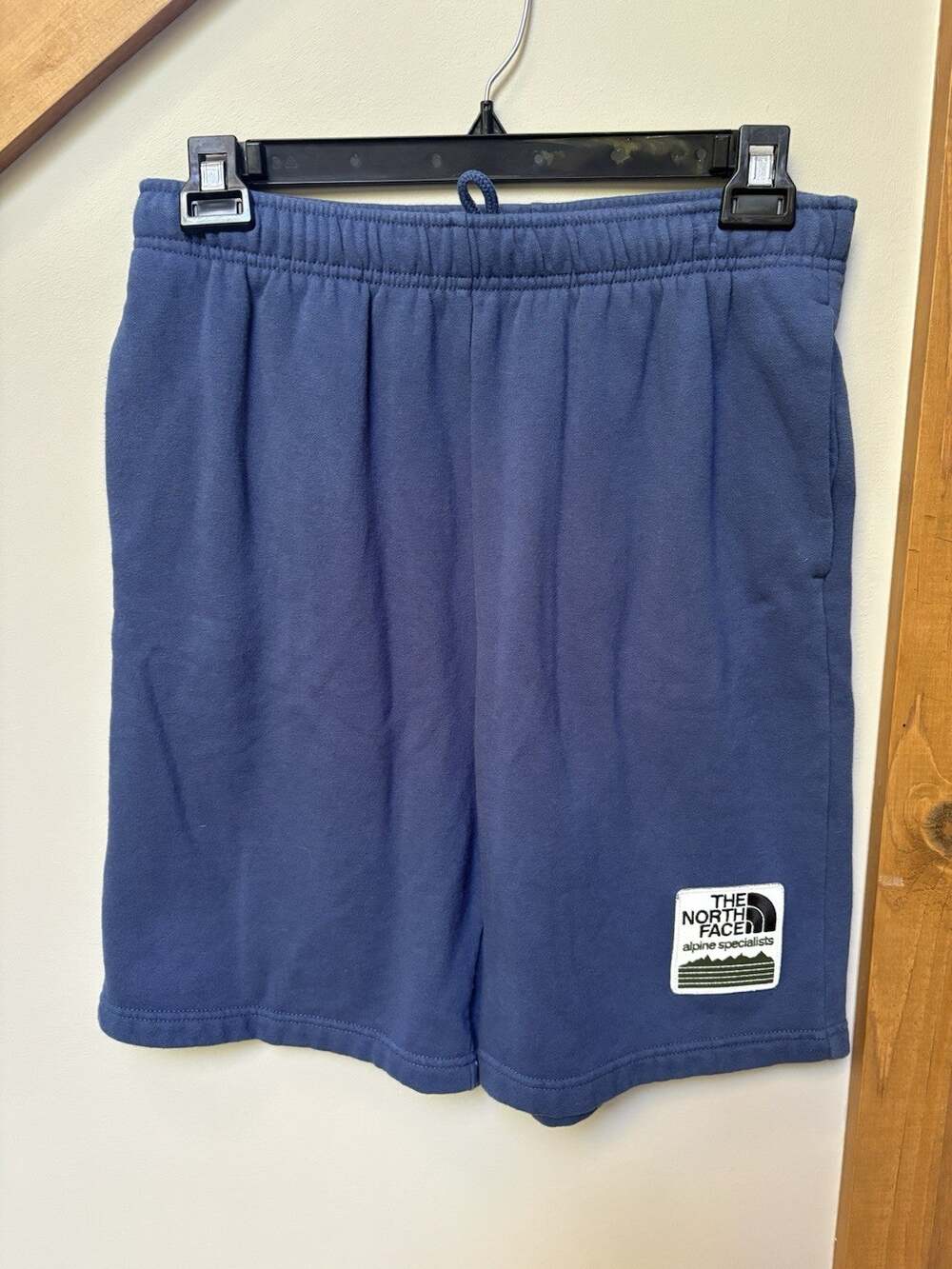 The North Face Alpine Specialists Men's Medium Blue Fleece Sweat Shorts Pockets